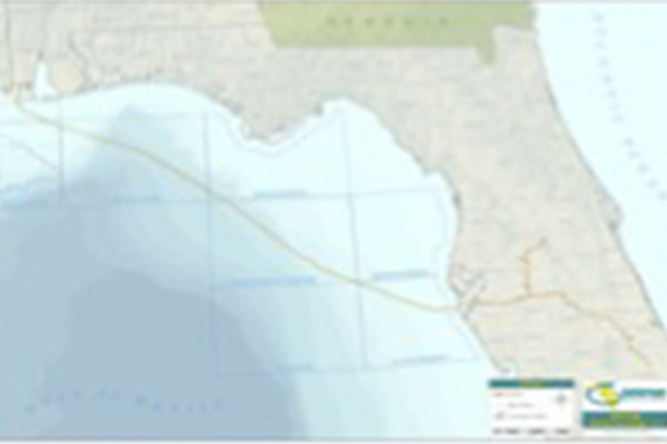 Gulfstream Natural Gas System, 400 miles of 36